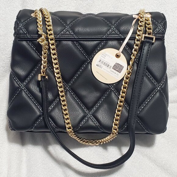 MATMAZEL "Amanda" Shoulder Bag- "M" Turnkey Lock- Medium- Black - Picture 3 of 14